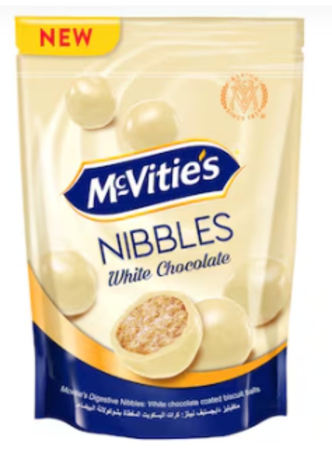 Mcvities McVitie’s Nibbles Biscuit Balls – White Chocolate – 110g - Image 1